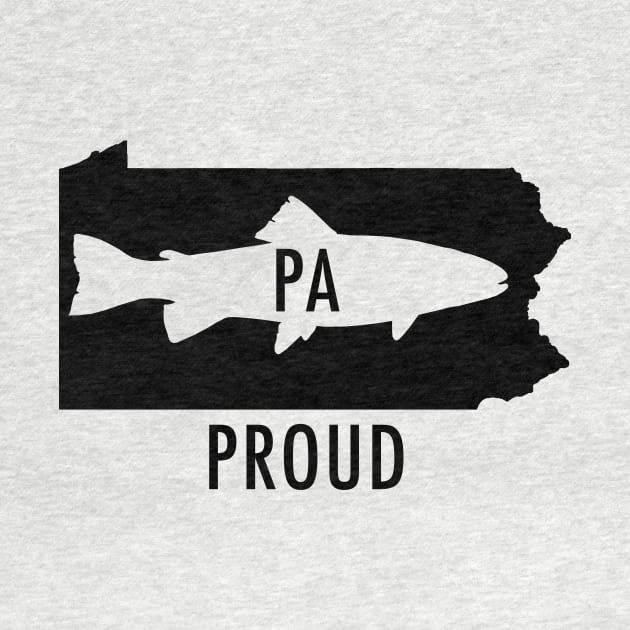 PA Proud Trout Tee by SimplyDesigned